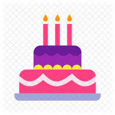 Of cake with three candles, birthday cake wedding cake computer icons, happy birthday cake icon. Birthday Cake Icon Of Flat Style Available In Svg Png Eps Ai Icon Fonts