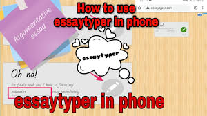 Just enter your topic & get 100% plagiarism out of all the various free essay typers and essay title generators that are available in the market today, here is why you should choose us. How To Use Essaytyper In Phone How To Open Essaytyper In Phone In Telugu Youtube