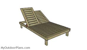 Double Chaise Lounge Plans Myoutdoorplans