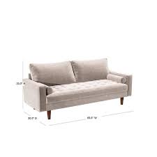 Us Pride Furniture Hazen Tufted Sofa Beige