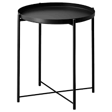 People that buy this use it together with a large one. Gladom Tray Table Black 17 1 2x20 5 8 Ikea