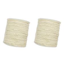 Us 8 45 44 Off 2pcs 100 Meter Christmas Decorating Supply Natural Cotton Twisted Cord Rope Sash Craft Macrame Artisan String In Cords From Home