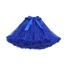 Womens Elastic Waist Chiffon Petticoat Puffy Tutu Tulle