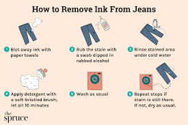 how to get ink out of jeans with 2 easy