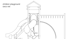 autocad drawing playground for children