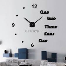 3d Diy Wall Clock Acrylic Self Adhesive