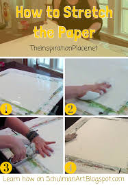 One inch of this is for a 'drafting tape' border. How To Stretch Watercolor Paper The Inspiration Place