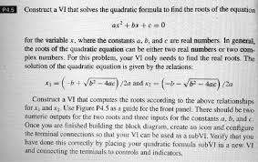 Quadratic Formula To Find The Roots