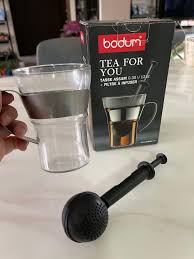 Bodum Tea Glass And Tea Strainer