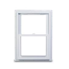 American Craftsman 37 75 In X 56 75 In 70 Series Double Hung White Vinyl Window With Nailing Flange