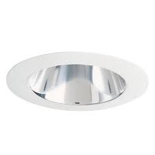 Juno Lighting 442 Cwh 4 Inch Low Voltage Down Light Deep Cone Reflector Trim Round Clear Alzak Cone White Trim Ring Recessed Lighting Indoor Fixtures Lighting Lighting Walters Wholesale