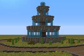 minecraft fountain how to make a