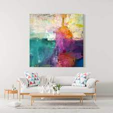 Abstract Bright Color Painting Large