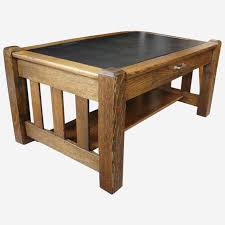 Mission Oak Table With Drawer Nice For