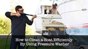 how to clean a boat efficiently by