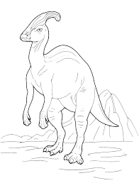 They hunt in packs and are very fast. Parasaurolophus Coloring Page Coloring Home