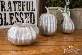 Diy Faux Mercury Glass Pumpkins With