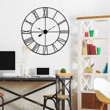 36 Black Metal Cut Out Roman Numeral Wall Clock