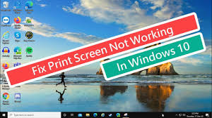 fix print screen not working in windows