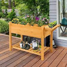 Gymax Raised Garden Bed Elevated