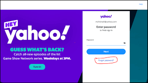 to recover yahoo pword without