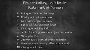  tips for writing an effective statement of purpose 