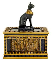 bastet egyptian jewelry box