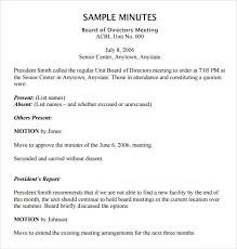 Board Minutes Examples Magdalene Project Org