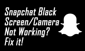 how to fix snapchat black screen on iphone