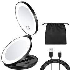 13 best lighted travel makeup mirrors