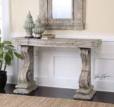 Uttermost Distressed Console Table And
