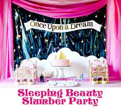 sleeping beauty princess slumber party