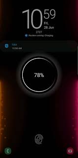 The battery charging is animated right up until 100%, where it will stop. S10 New Charging Animation Samsung Members