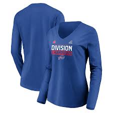 26 shirts went with a dr. Women S Buffalo Bills Fanatics Branded Royal 2020 Afc East Division Champions Flying High V Neck Long Sleeve T Shirt