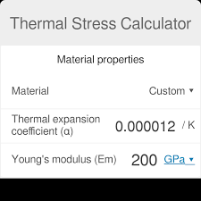 thermal stress calculator