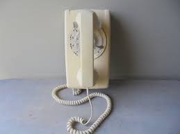 Vintage Wall Hanging Rotary Telephone