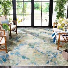abstract leaf indoor outdoor area rug