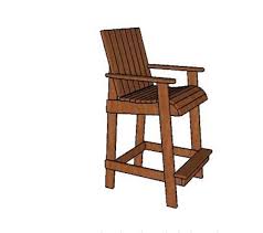 Bar Height Adirondack Chair Free