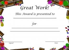 Free Printable Award Certificates For Kids Free Printable