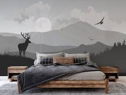 Abstract Deer Mountain Landscape