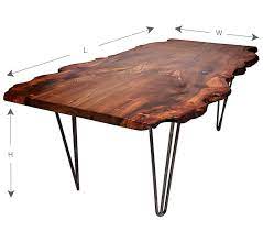 Live Edge Dining Table On Hairpin Legs