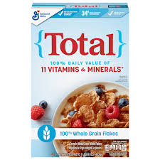 total cereal whole grain flakes