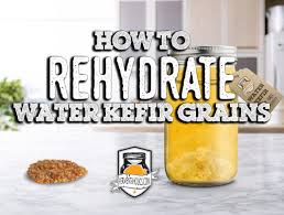 rehydrate water kefir grains recipe