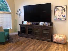 wakefield 85 inch tv stand with glass