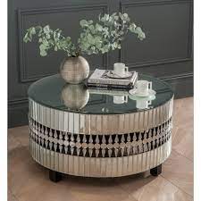 Visit the website to discover all fiam's crystal side tables! Crystal Mirrored Coffee Table Coffee Table Homesdirect365