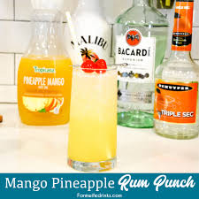 mango pineapple rum punch hawaiian