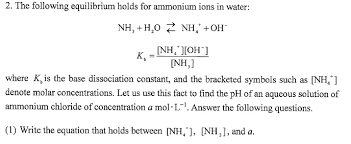 Ammonium Ions