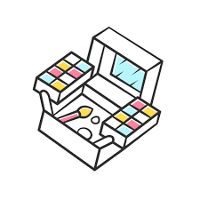 cosmetic box tool kit color icon