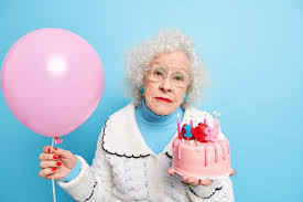 old lady birthday images free