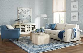 blue and white delight living room